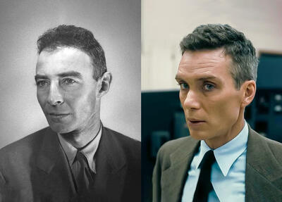J. Robert Oppenheimer and Cillian Murphy